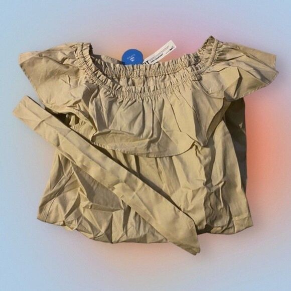 NWT Marlene Ruffle Off Shoulder Tie Waist Mini Dress - Size. L Cupshe - Picture 3 of 7